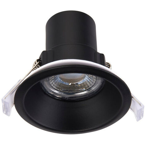 Saxby Shieldeco CCT Recessed Downlight Matt Black Paint IP65