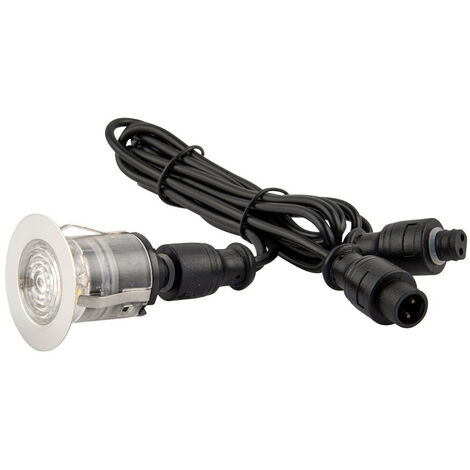 Saxby Ikonpro CCT 3000K/4000K 25MM IP67 0.75W Outdoor Recessed Ground Light Polished Stainless Steel