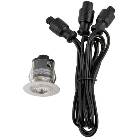 Saxby Ikonpro CCT 3000K/4000K 25MM IP67 0.75W Outdoor Recessed Ground Light Polished Stainless Steel