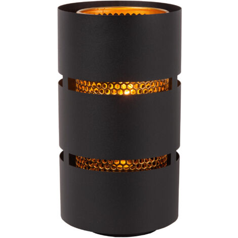 Lucide ROSAS - Table lamp - Ø 16 cm - 1xE27 - Black
