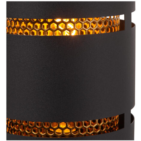 Lucide ROSAS - Table lamp - Ø 16 cm - 1xE27 - Black