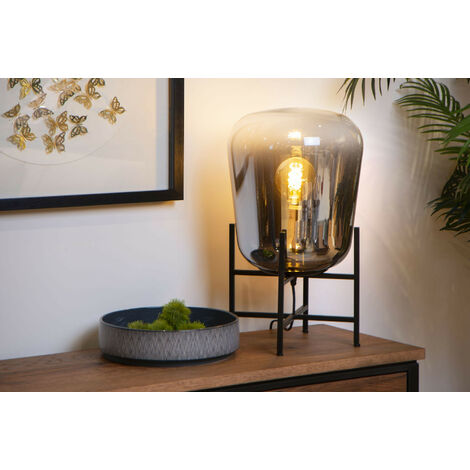 Lucide GLORIO - Table lamp - Ø 32 cm - 1xE27 - Black