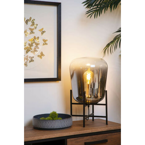 Lucide GLORIO - Table lamp - Ø 32 cm - 1xE27 - Black