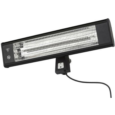 Forum Blaze 1800W Outdoor Patio Heater Black IP44
