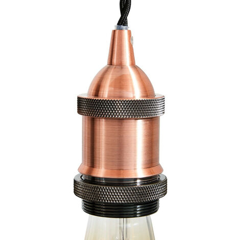 Forum Padua 2 Light Cluster Pendant Ceiling Light Copper, Black