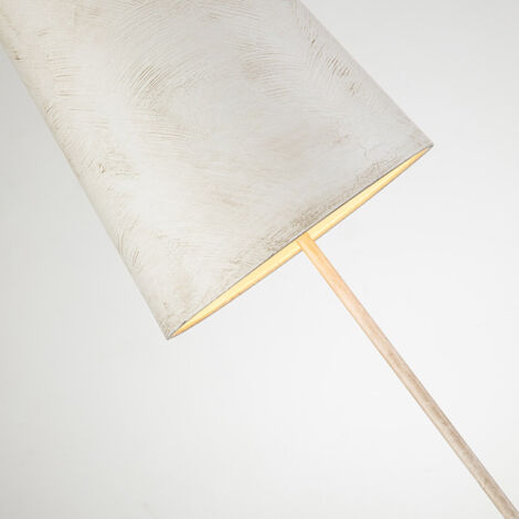 Elstead Swirl Table Lamp, Bone White and Black