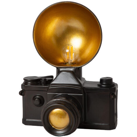 Lucide EXTRAVAGANZA CAMERA - Table lamp - 1xE14 - Black