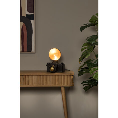 Lucide EXTRAVAGANZA CAMERA - Table lamp - 1xE14 - Black