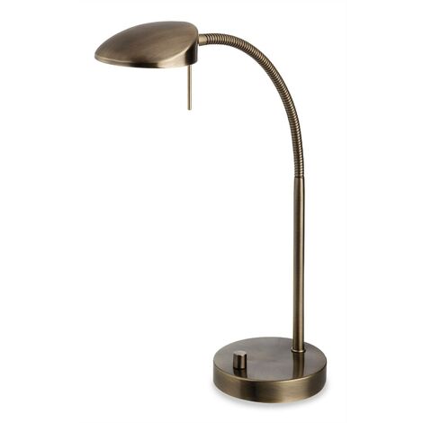 Firstlight Milan - LED 1 Light Table Lamp Antique Brass