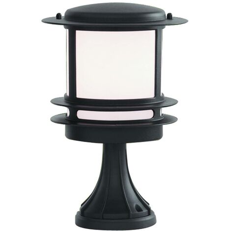 Black Outdoor Pedestal Light E27