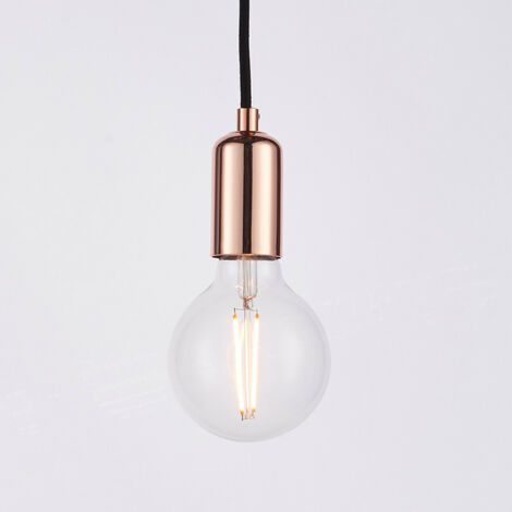 Endon Studio - 6 Light Cluster Pendant Copper Plate, E27