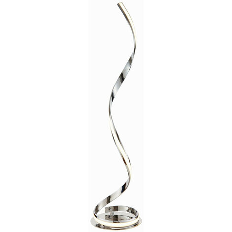 Chrome spiral table deals lamp