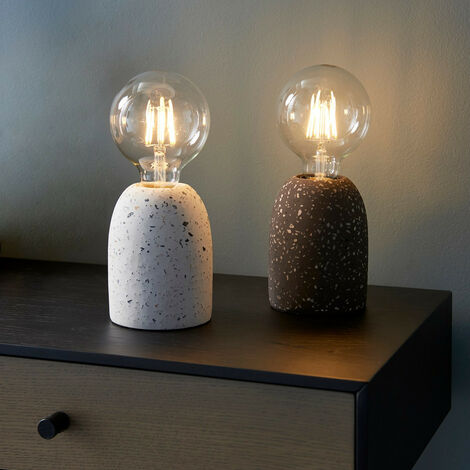 Endon Terrazzo - 1 Light Table Light White Terrazzo (Base only), E27