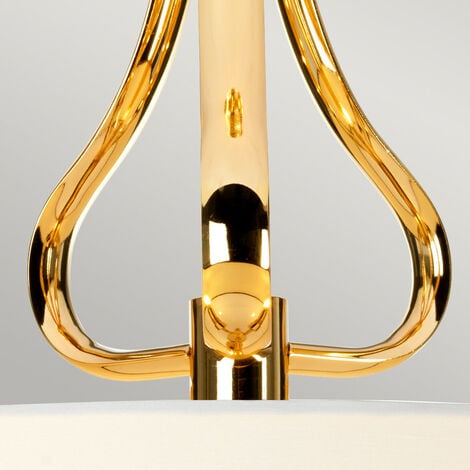 Elstead Falmouth - 3 Light Semi Flush Bathroom Ceiling Light Gold IP44, G9