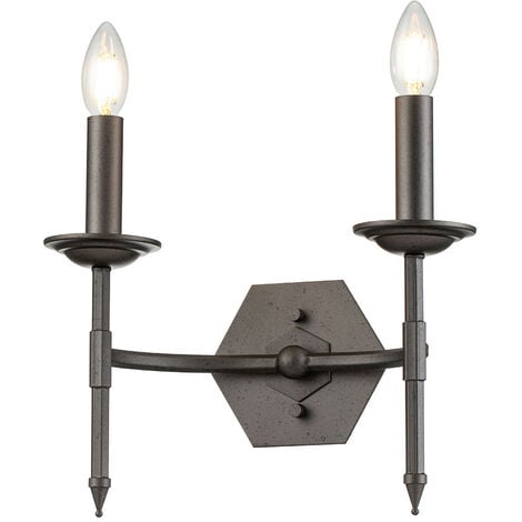 2 light store candle wall sconce