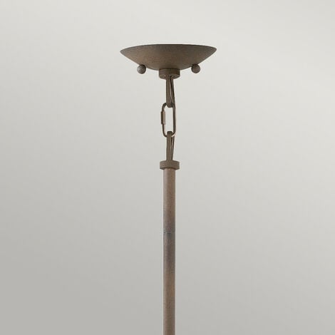 Elstead Carson - 3 Light Outdoor Ceiling Pendant Light Iron IP44, E14