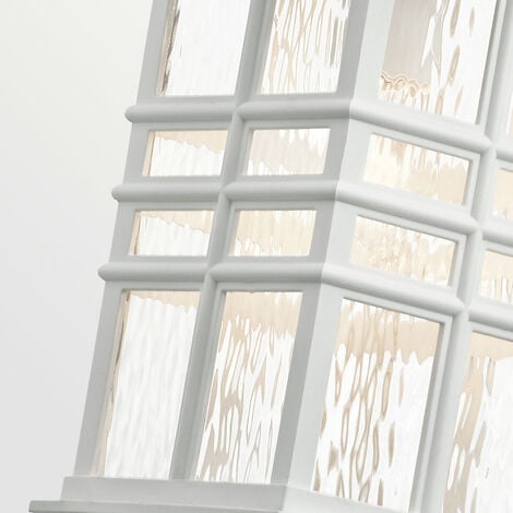 Elstead Beacon Square Outdoor 1 Light Chain Lantern, White, IP44, E27