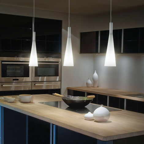 Ideal Lux Milk - 1 Light Ceiling Pendant White, E27