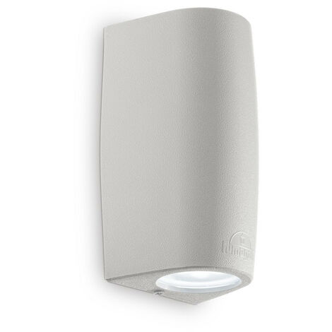 Ideal Lux Keope - LED 2 Light Outdoor Small Up Down Wall Light Grey ...