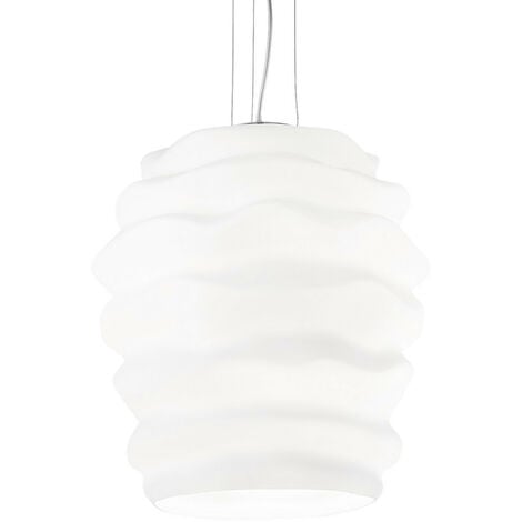 Ideal Lux Karma - 1 Light Ceiling Pendant White, E27