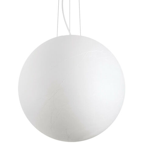 Ideal Lux Carta Globe Pendant Ceiling Light White