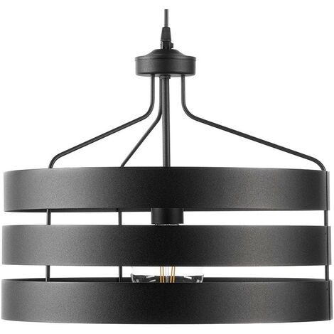 Onli Ulisse Cylindrical Pendant Ceiling Light, Black
