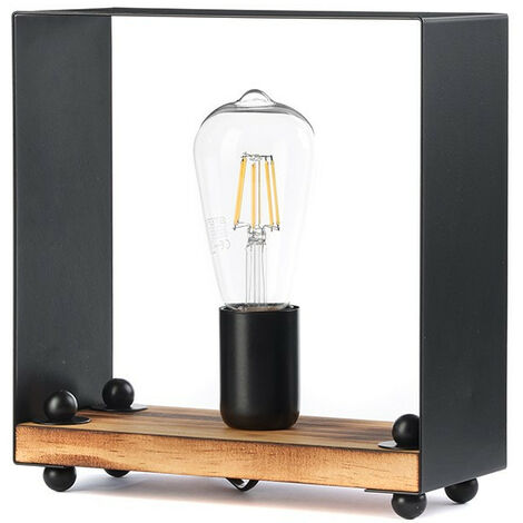Onli Susan Table Lamp, Black, Wood