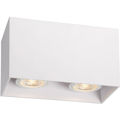 Lucide BODI - Surface Mounted Ceiling Spotlight - 2xGU10 - White