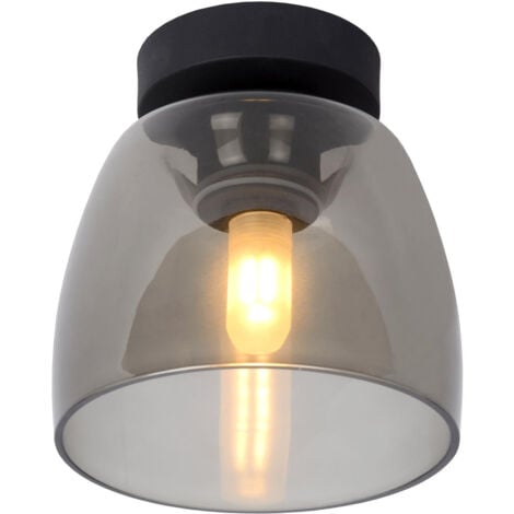 Lucide TYLER - Flush Ceiling Light Bathroom - Ø16,1cm - 1xG9 - IP44 - Black