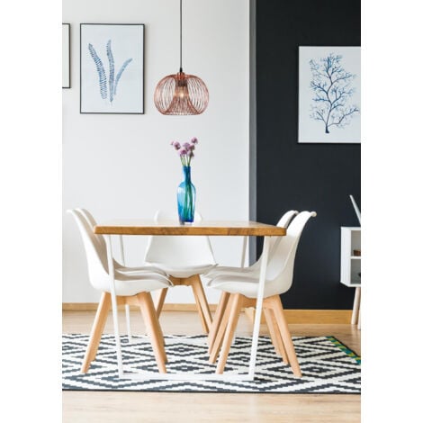 Lucide VINTI - Wire Pendant Light - Ø30cm - 1xE27 - Copper