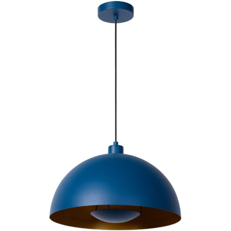 Lucide SIEMON - Pendant Light - Ø40cm - 1xE27 - Blue