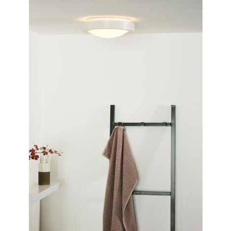 Lucide FRESH - Flush Ceiling Light Bathroom - Ø27cm - 1xE27 - IP44 - White