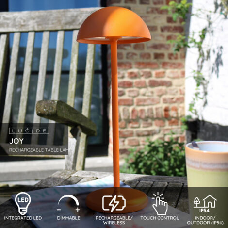 Lucide JOY - Table Lamp Outdoor - Ø12cm - LED Dim. - 1x1,5W 3000K - IP54 - Orange