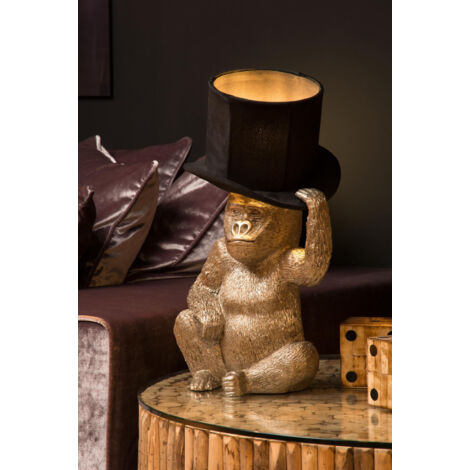 Lucide EXTRAVAGANZA GUST - Table Lamp - Ø22cm - 1xE14 - Black