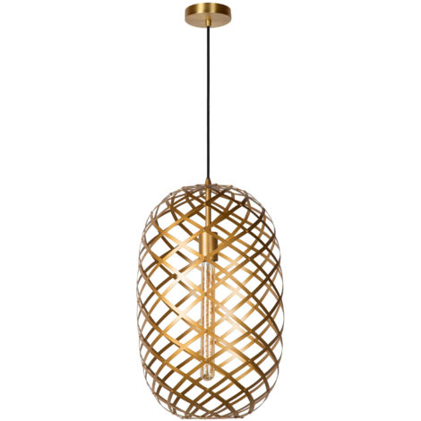 Lucide WOLFRAM - Pendant Light - Ø32cm - 1xE27 - Matt Gold, Brass