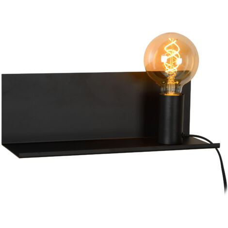 Lucide SEBO - Bedside Lamp - 1xE27 - Black