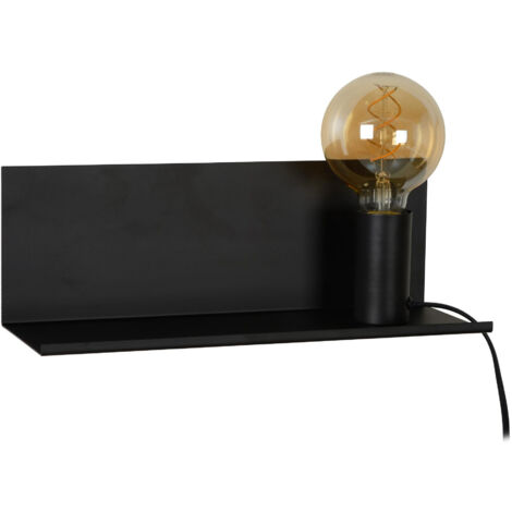Lucide SEBO - Bedside Lamp - 1xE27 - Black