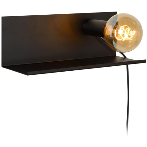 Lucide SEBO - Bedside Lamp - 1xE27 - Black