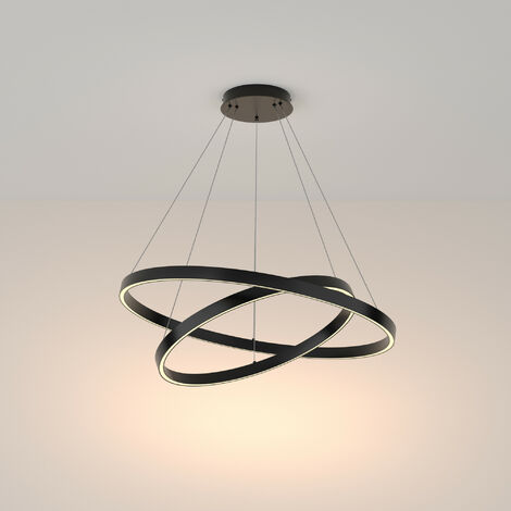 Maytoni Maytoni Rim Twin Ring Modern 2 Light Integrated LED Pendant ...