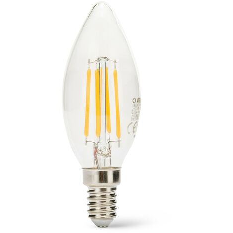 Lampadina LED a filamento, Oliva C35, 6W/806lm, base E14, 3000K