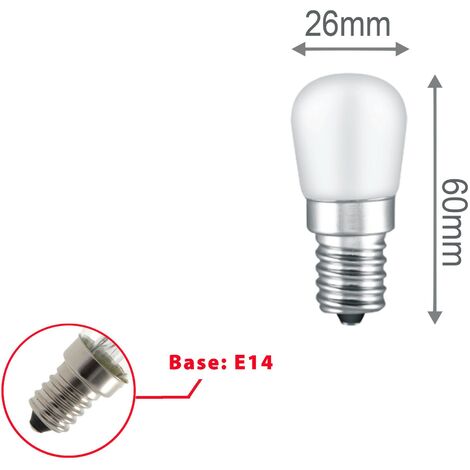 Lampadine per frigorifero lampadine per cappa da cucina a LED 2W ST26 E14  230V Mini 4000K