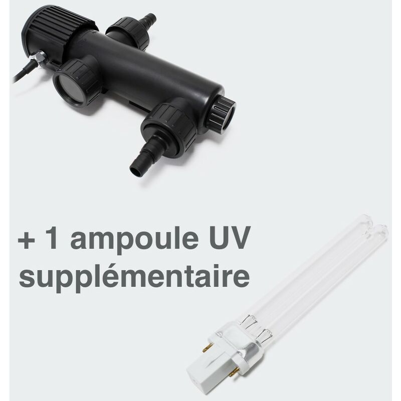 Clarificateur de bassin lampe UV 9W – Boutique Aquaponie