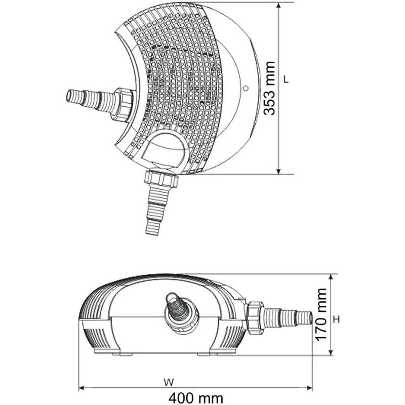 Pompe Bassin De Jardin Économique 8000 l/h. Puissante Et Constante - Le  Poisson Qui Jardine