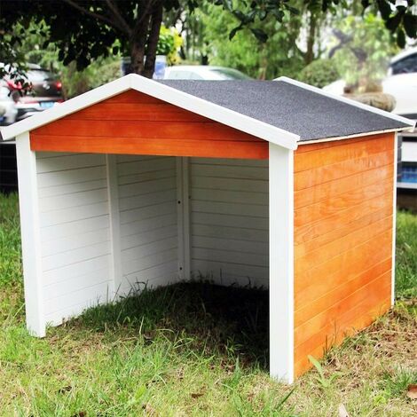 Le Poisson Qui Jardine – Cabane en bois pour robot tondeuse – Protection contre le froid et l'eau – Dimensions 87 x 80 x 70 cm – Montage facile et rapide