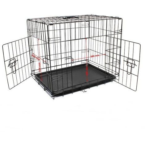 Cage Caisse de transport XS pliable en métal pour petits animaux