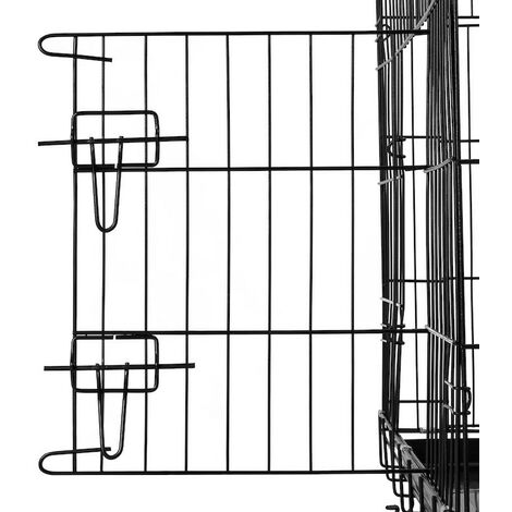 Cage Caisse de transport XL pliable en métal pour petits animaux