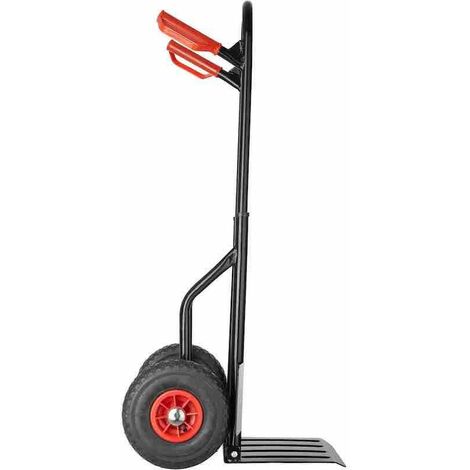 Chariot diable classique avec capacité de charge de 100 kg et plateau pliable (1/5)