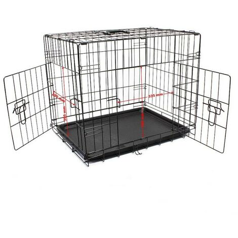Cage Caisse de transport S pliable en métal pour petits animaux