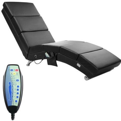 Fauteuil Ergonomique Simili Cuir noir. MASSAGE et Chauffant avec télécommande (1/5)