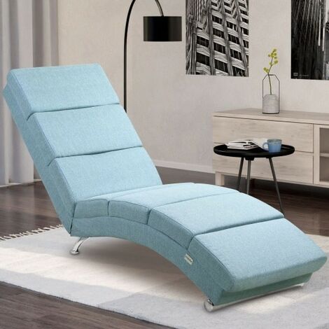Fauteuil Ergonomique Tissu bleu. Idéale pour la relaxation et le bien-être (1/5)